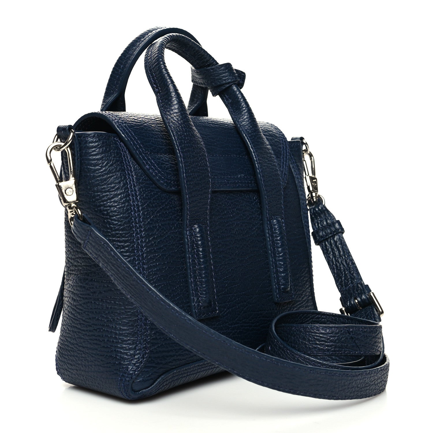3.1 Phillip Lim Textured Calfskin Mini Pashli Satchel Ink 3 of 12
