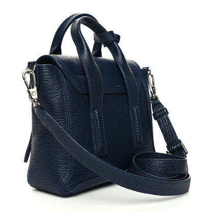 3.1 Phillip Lim Textured Calfskin Mini Pashli Satchel Ink 3 of 12