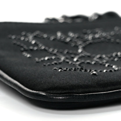 Chanel Satin Crystal Camellia Evening Bag Black 6 of 7
