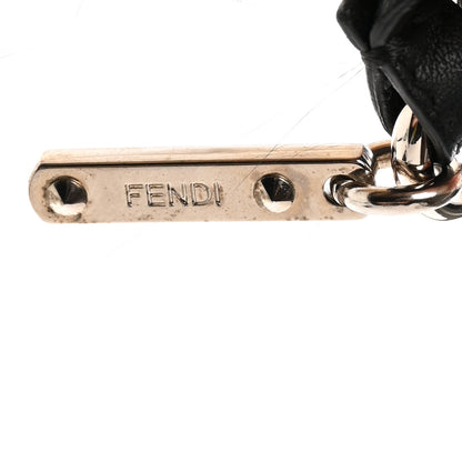 Fendi Vitello Flamingo Fox Fur Flurry Monster Bag Bug Cube Charm White 4 of 5
