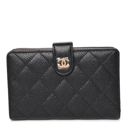 Chanel Caviar Quilted Zipped Pocket Wallet Black 1 of 10