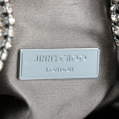 Jimmy Choo Satin Crystal Embellished Micro Bon Bon Bag Silver 6 of 9