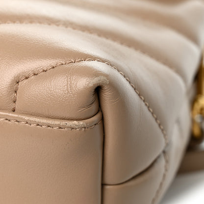 Saint Laurent Calfskin Y Quilted Monogram Toy Loulou Crossbody Bag Dark Beige 13 of 13