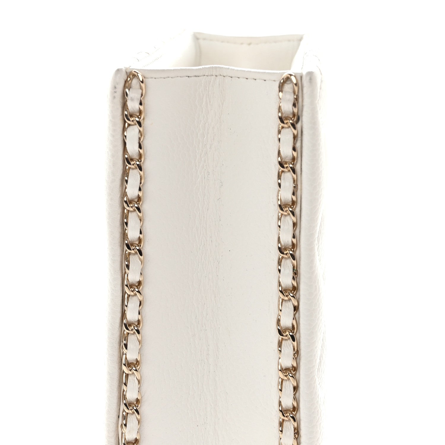 Chanel Caviar Quilted Evening Box Bag White 12 of 14