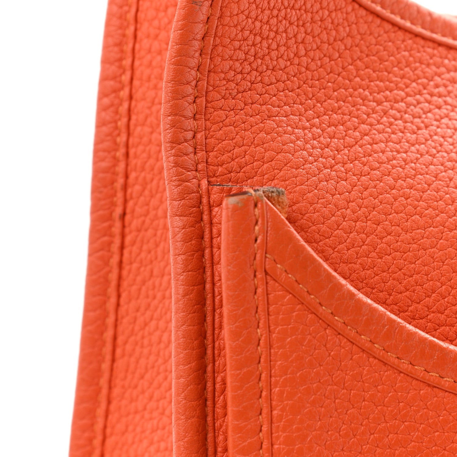 Hermes Taurillon Clemence Evelyne III GM Orange 14 of 18