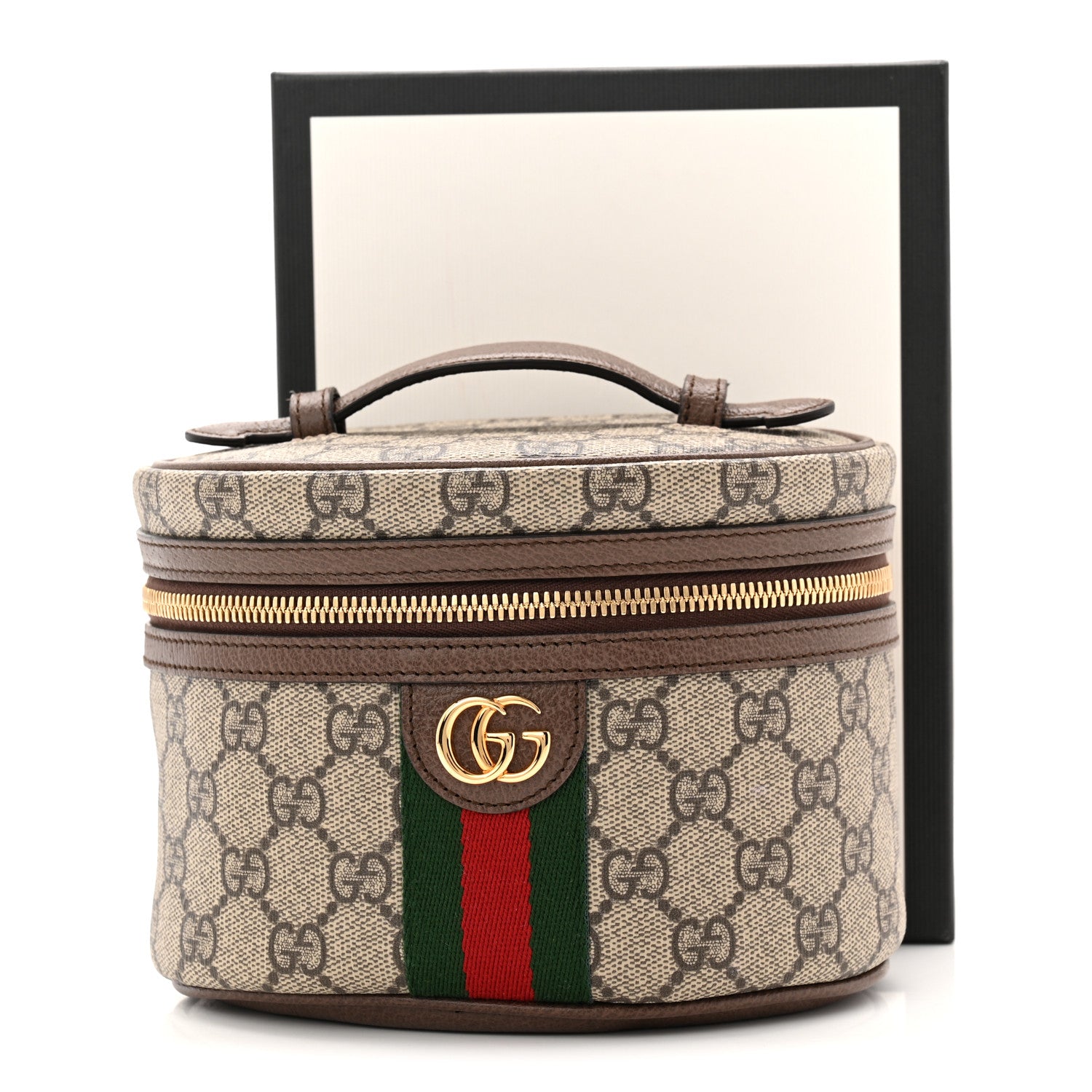 極美品✨GUCCI ケース GGキャンバス 030・0416・1578 Gucci GG Supreme Monogram Textured Calfskin Web Ophidia Vanity