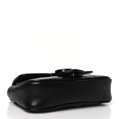 Gucci Calfskin Matelasse Monochrome GG Marmont Chain Belt Bag Black 4 of 10