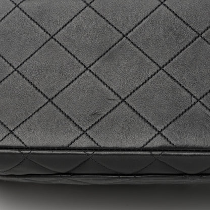 Chanel Lambskin Quilted XL Jumbo Single Flap Black 14 of 17