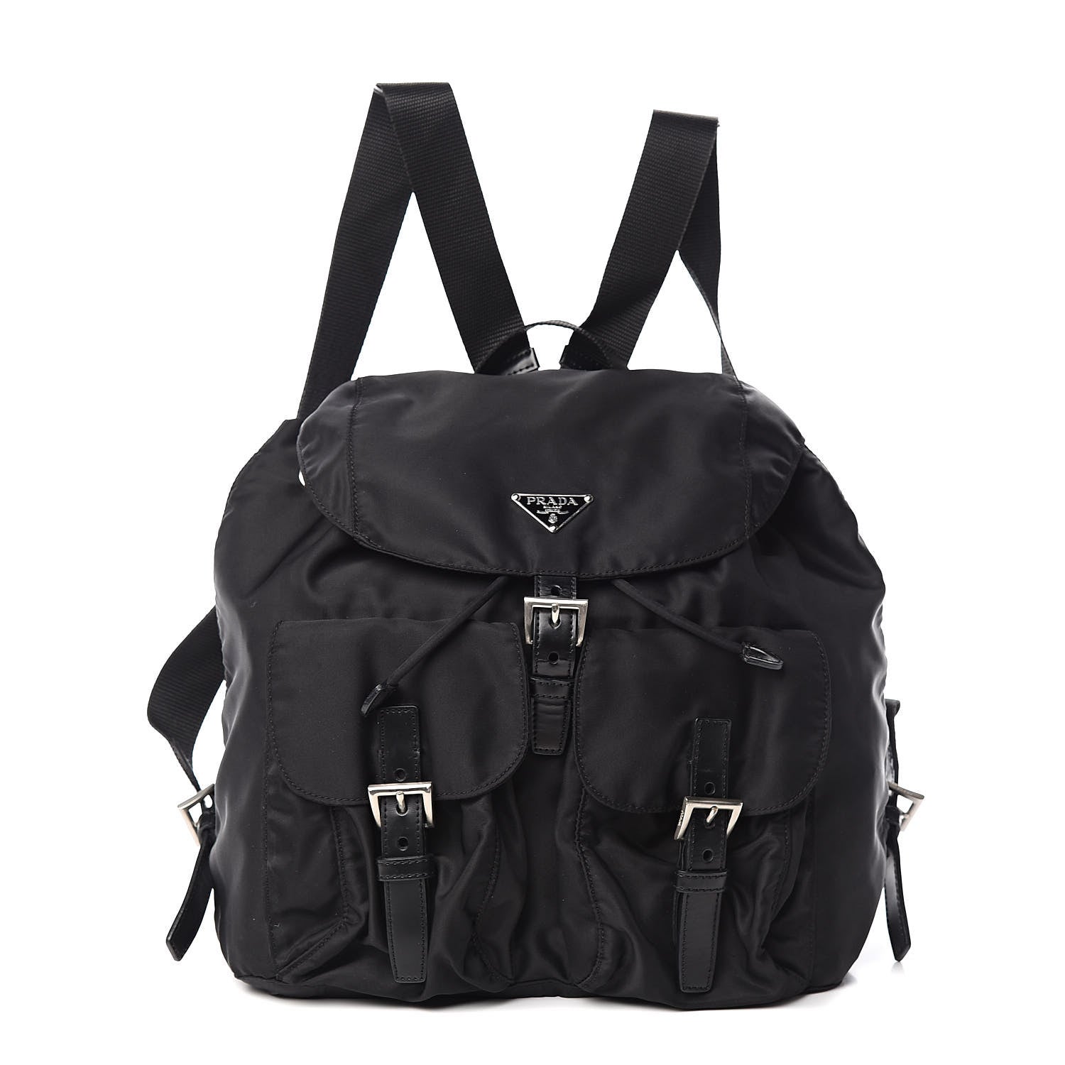 Prada Nylon Vela Medium Backpack Black 1 of 10