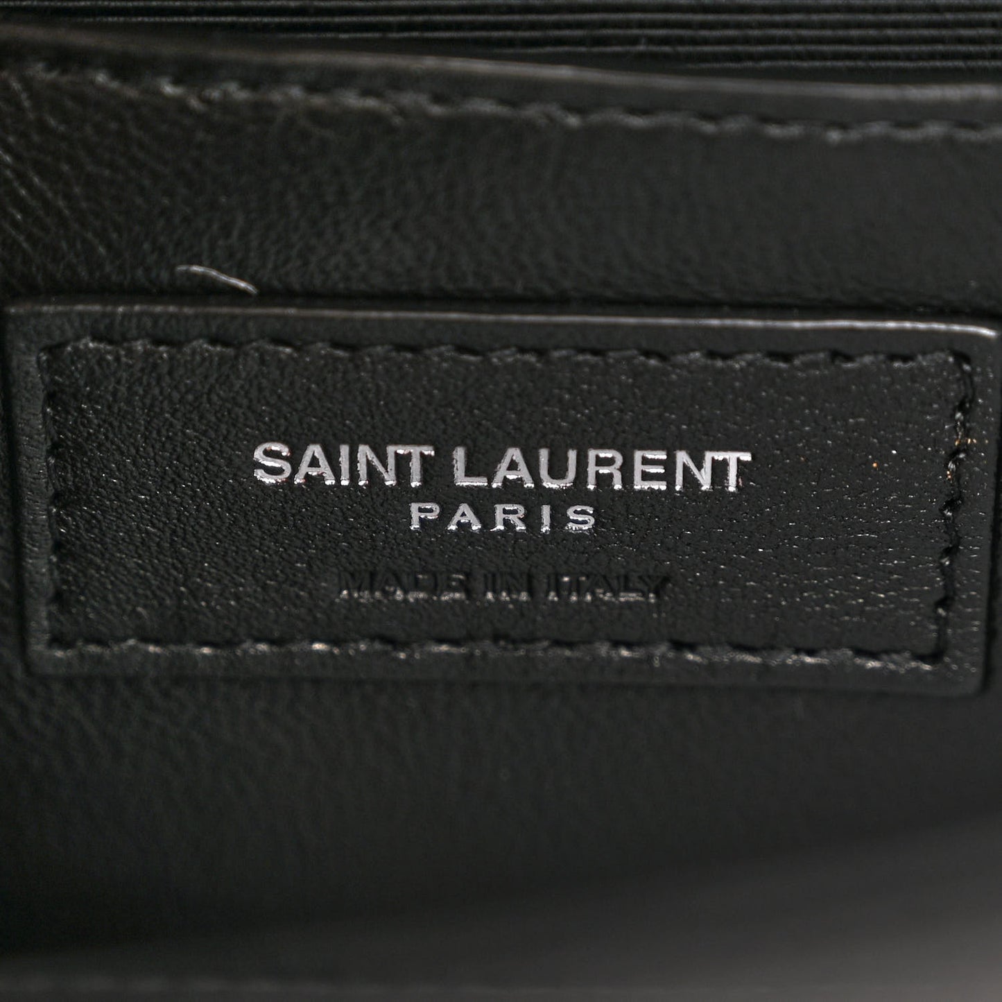 Grain De Poudre Textured Mixed Matelasse Triquilt Small Monogram Satchel Black