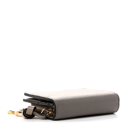 Chloe Grained Calfskin Alphabet Compact Wallet Cashmere Grey 4 of 8