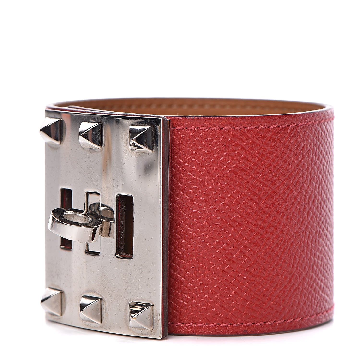 Hermes Epsom Extreme Kelly Bracelet L Rouge Casaque 1 of 6