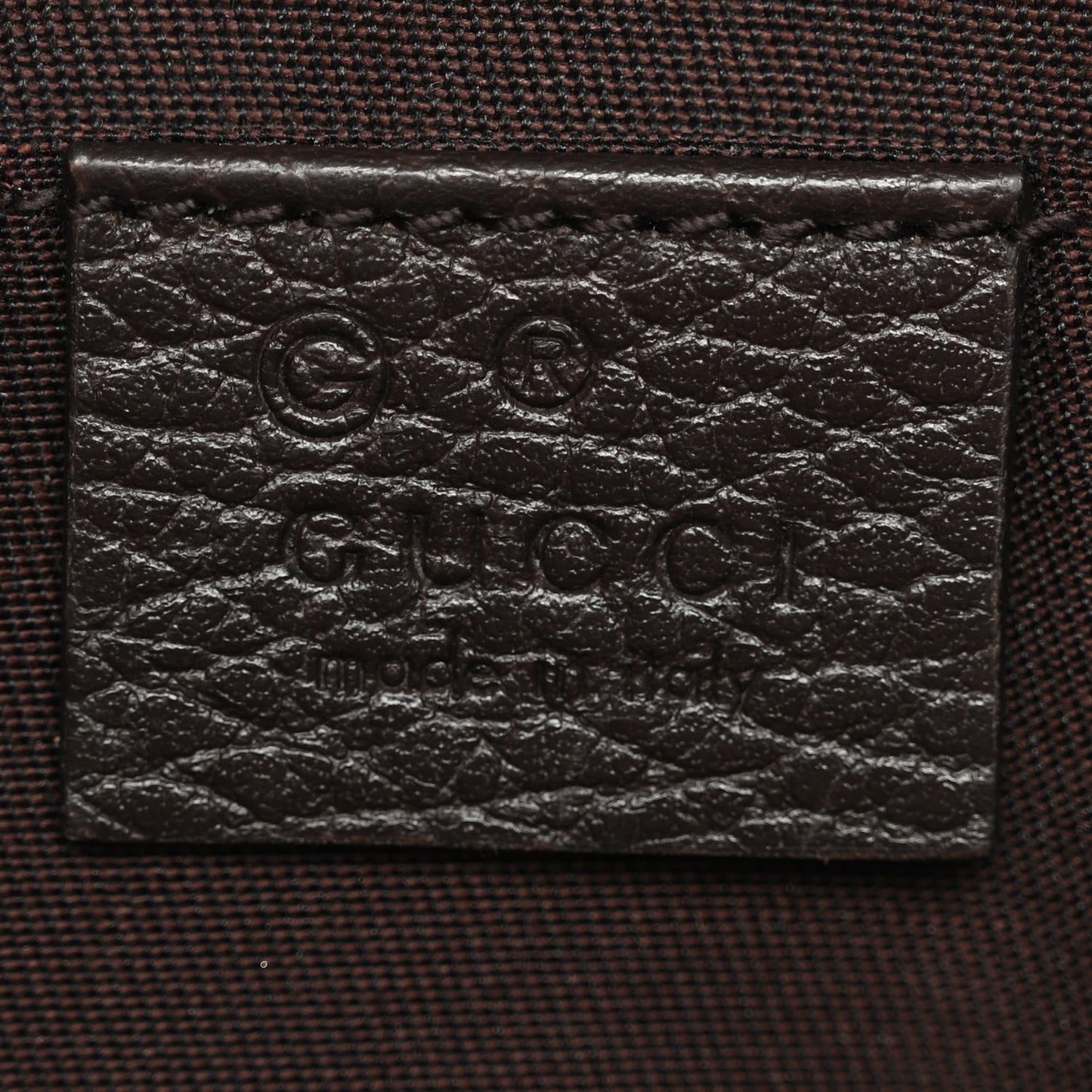 Monogram Dollar Calfskin Belt Bag Beige Ebony Testa di Moro Marrone Scuro