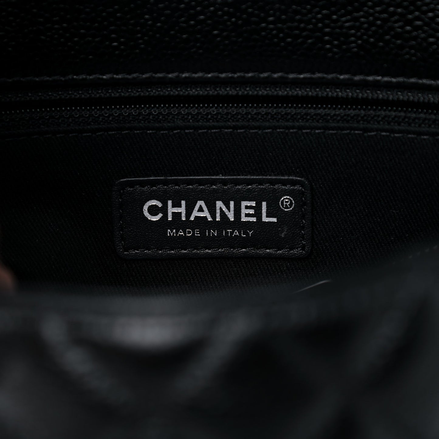 Caviar Quilted Small Coco Handle Flap So Black