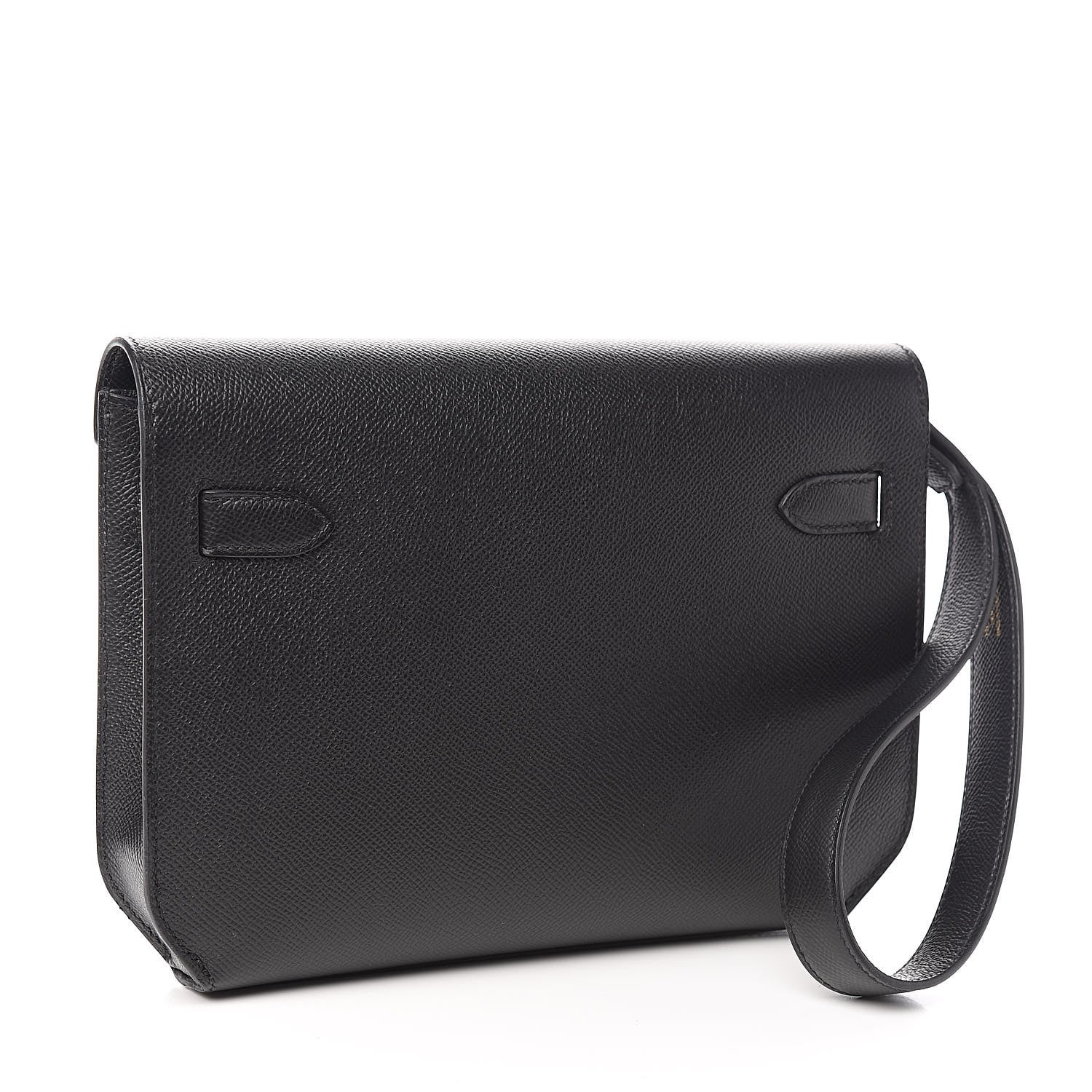 Hermes Epsom Kelly Depeches 25 Pouch Black 3 of 11