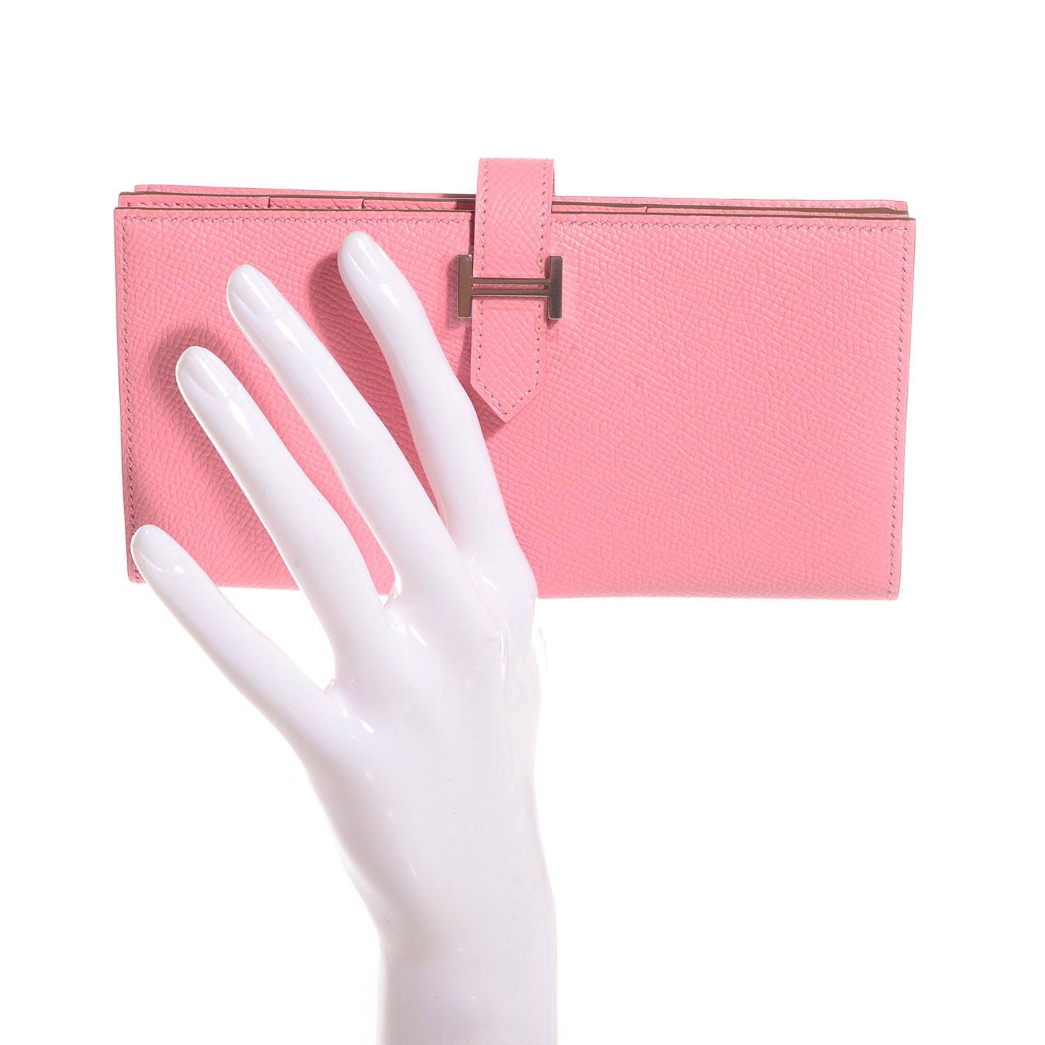 Hermes Epsom Bearn Gusset Wallet Rose Confetti 10 of 14
