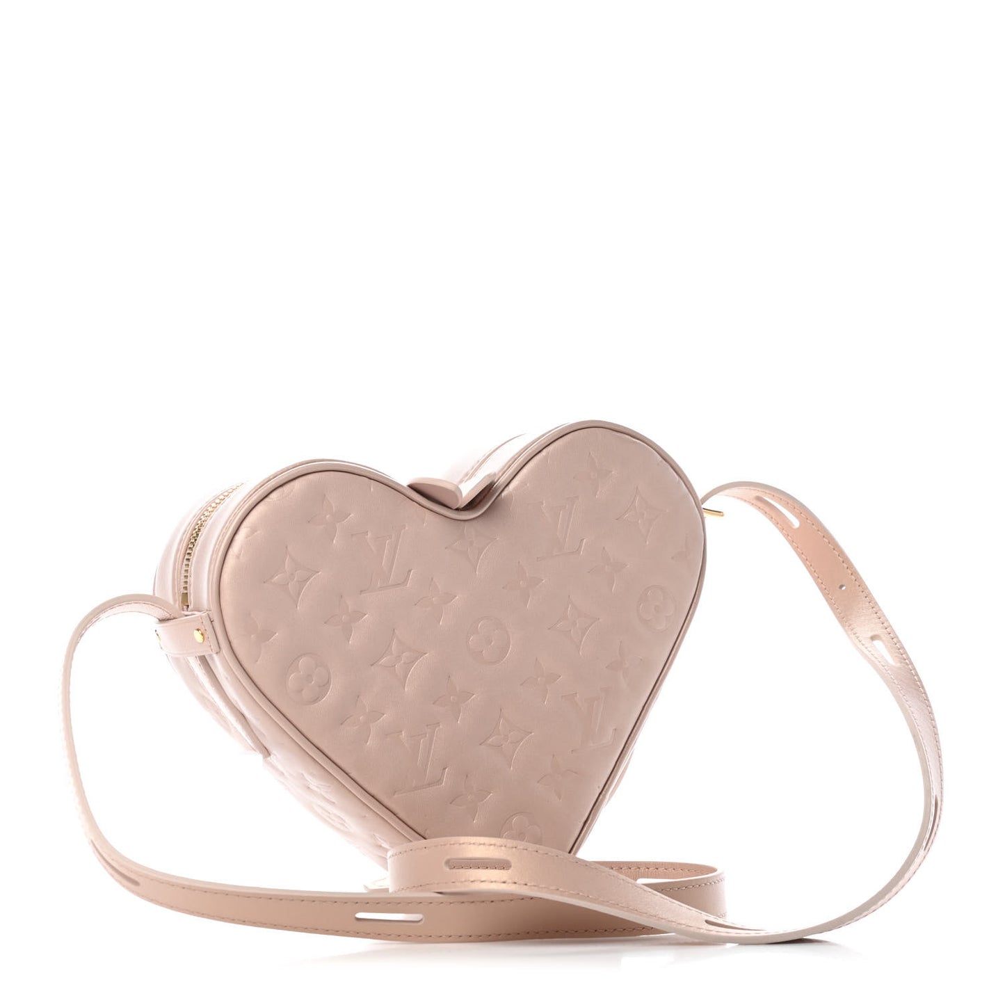 Lambskin Embossed Monogram Fall In Love Sac Coeur Light Pink