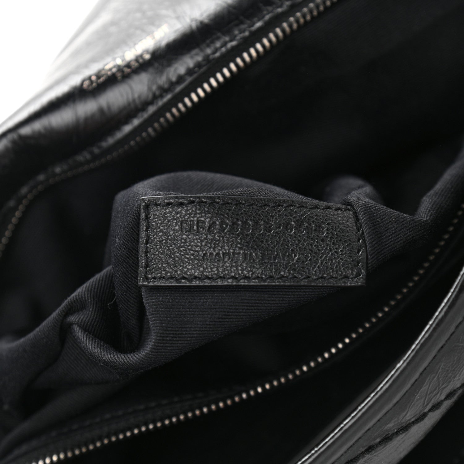 Saint Laurent Crinkled Calfskin Matelasse Monogram Large Niki Chain Satchel Black 7 of 10