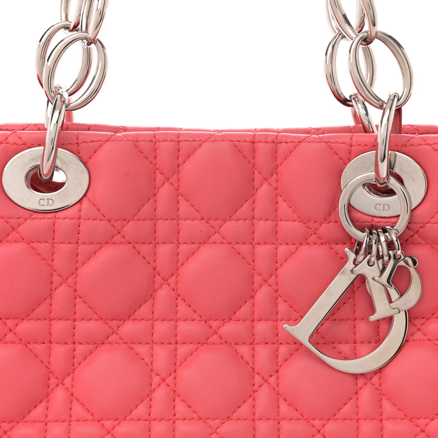 Lambskin Cannage Small Dior Soft Shopping Tote Pink