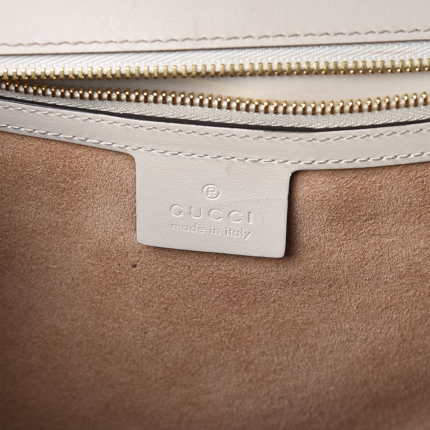 Calfskin Web Medium Sylvie Top Handle Bag White