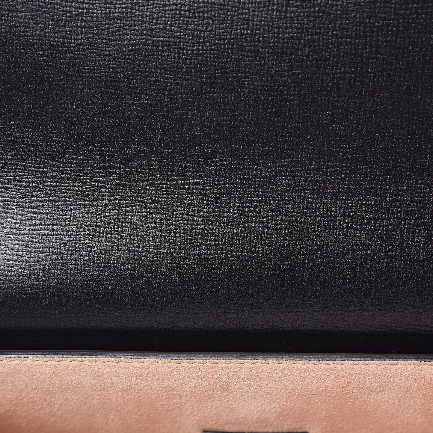 Calfskin Small Padlock Bamboo Shoulder Bag Black
