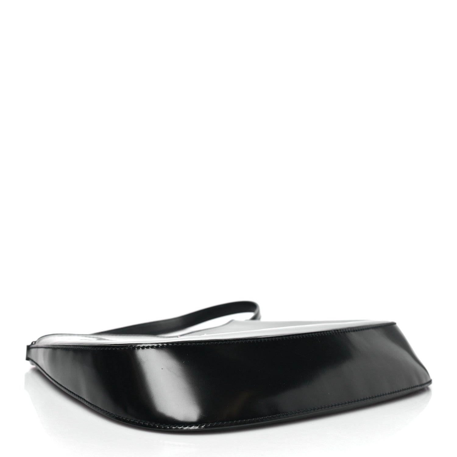 Prada Spazzolato Cleo Shoulder Bag Black 4 of 8