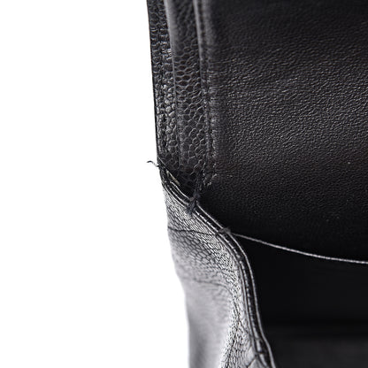 Chanel Caviar Quilted Medium Double Flap Black 10 of 15