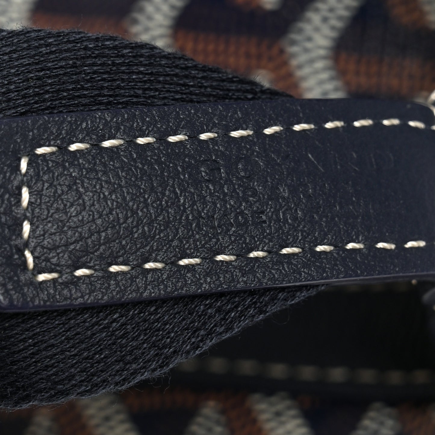 Goyardine Capetien Messenger Bag Navy