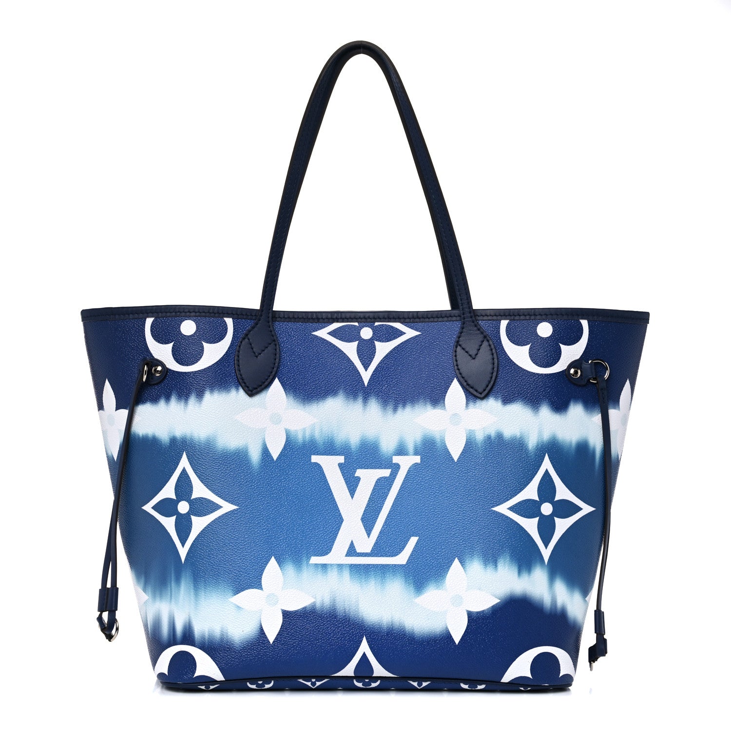 Louis Vuitton Monogram Escale Neverfull MM Blue 1 of 15