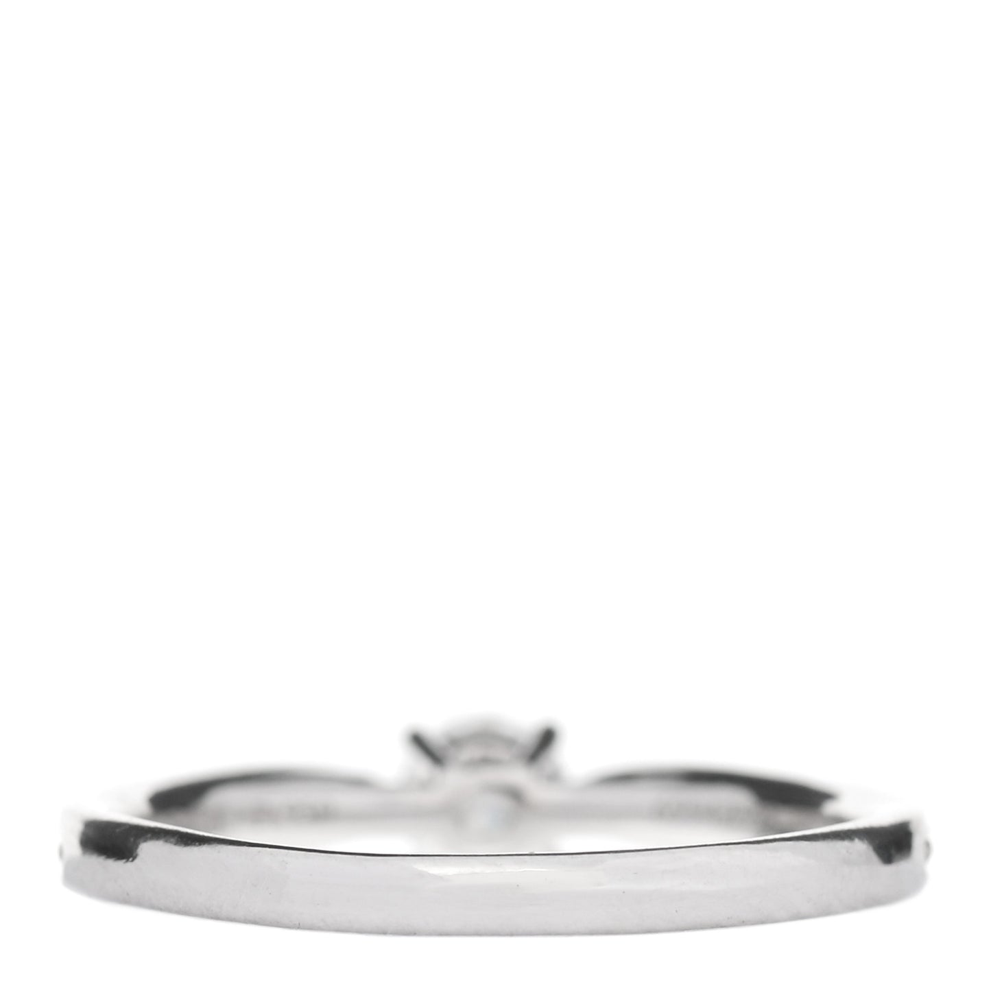 Platinum Diamond .24ct Round Brilliant Harmony Engagement Ring 52 6