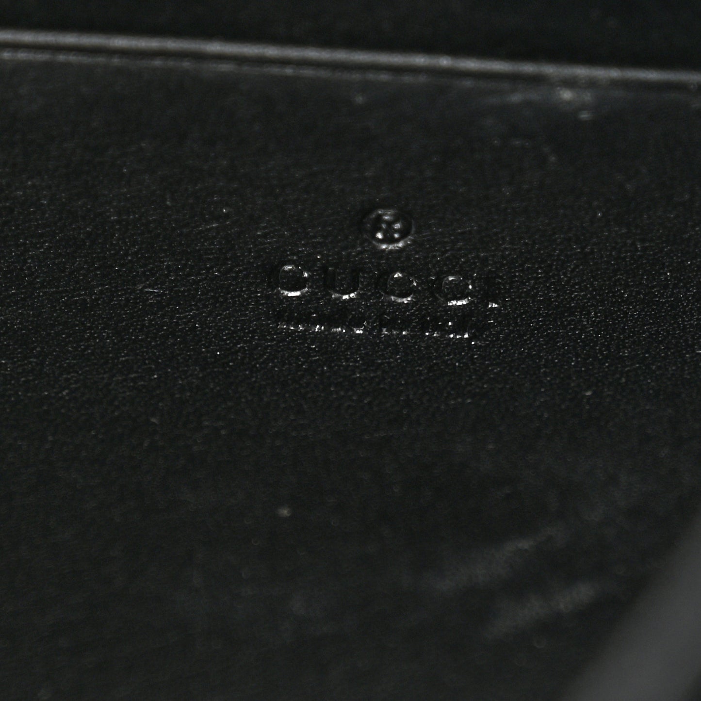 Velvet GG Monogram Mini Dionysus Chain Wallet Black