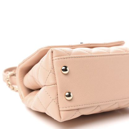 Chanel Caviar Quilted Extra Mini Coco Handle Flap Light Pink 6 of 10