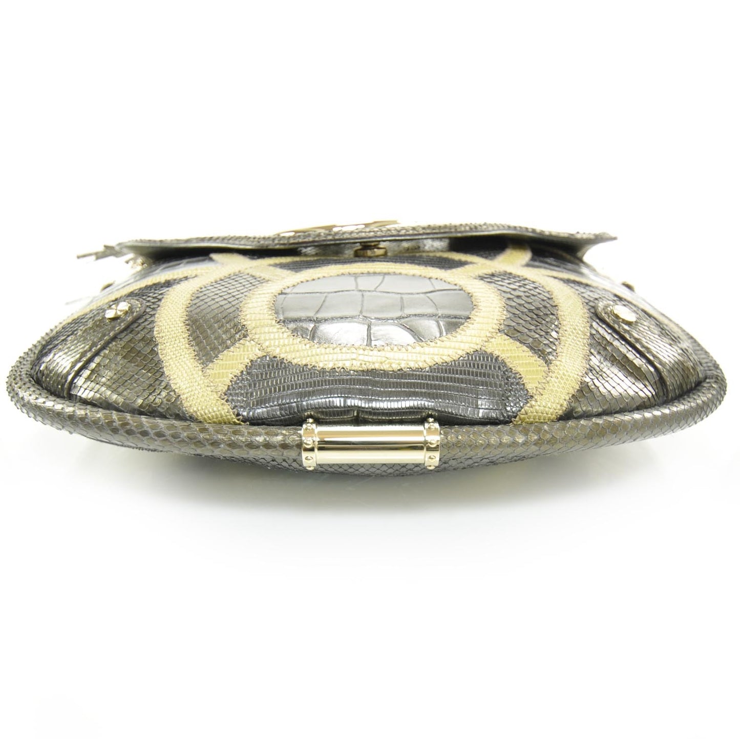 Exotic Patchwork Britt Medium Shoulder Bag