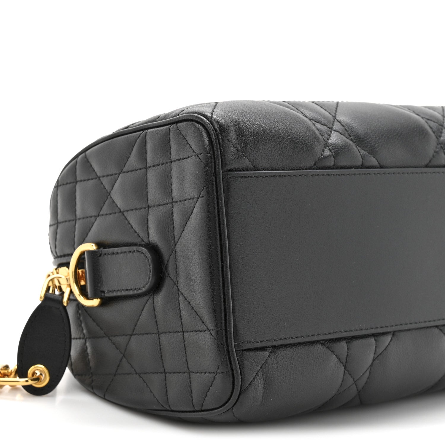 Christian Dior Calfskin Macrocannage Groove 20 Bag Black 10 of 10