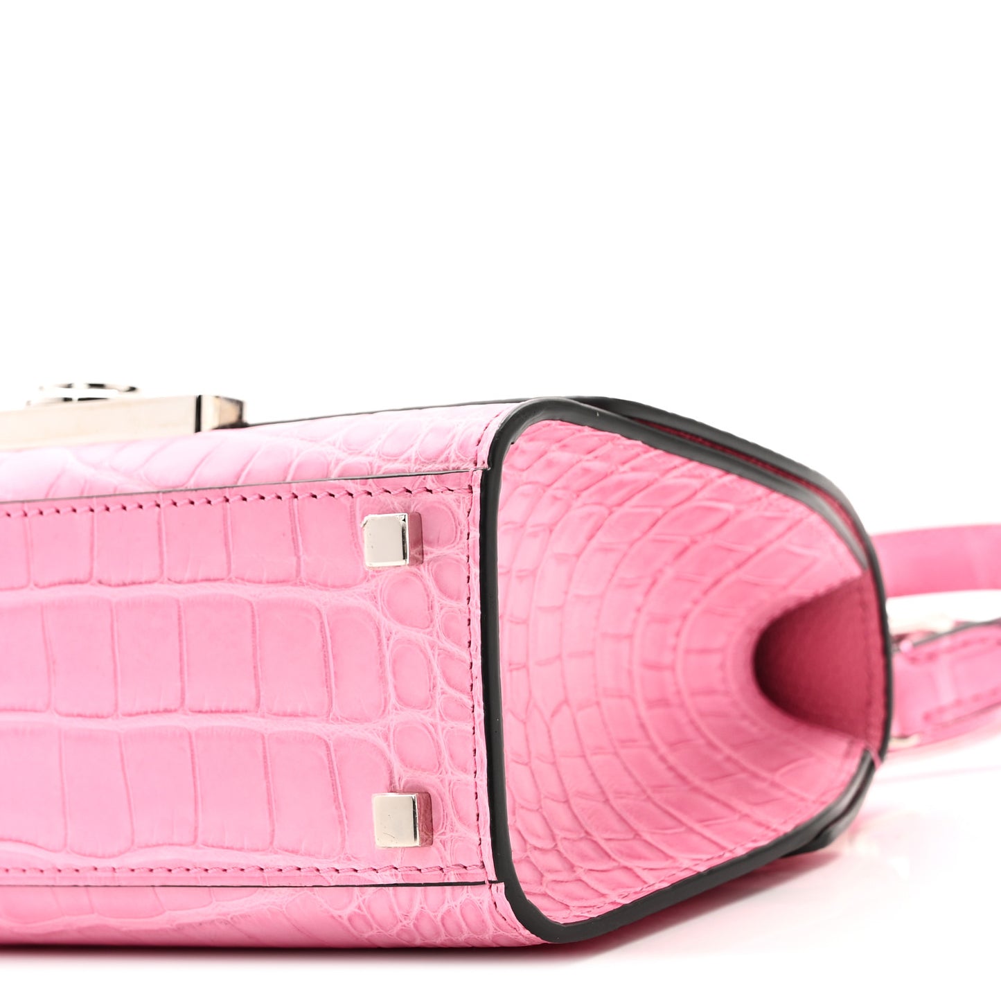 Matte Crocodile Rejane BB Pink