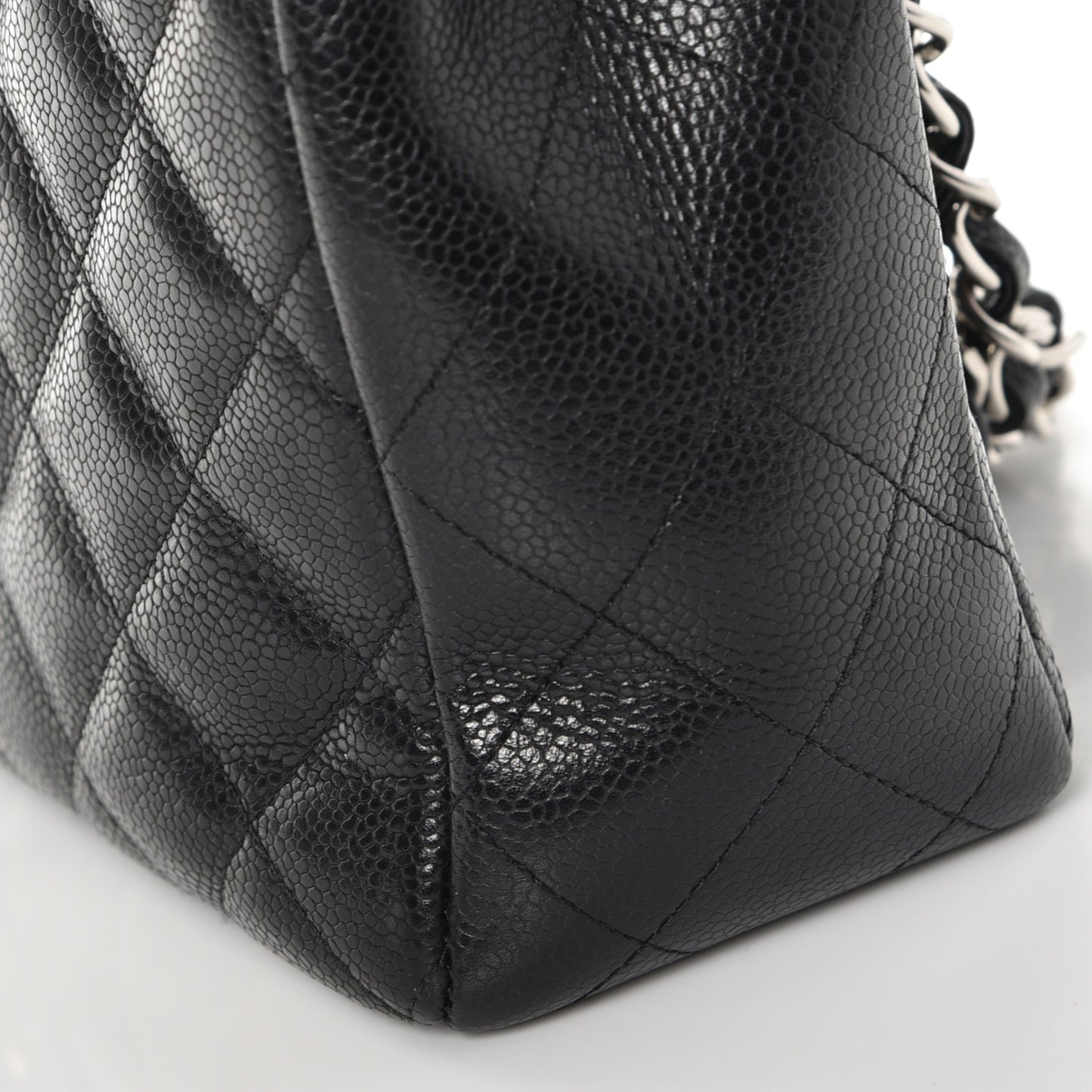 Caviar Quilted Jumbo Single Flap Black