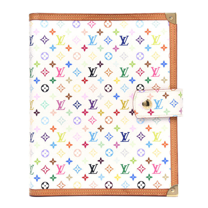Louis Vuitton Monogram Multicolor Large Ring Agenda Cover White 1 of 4