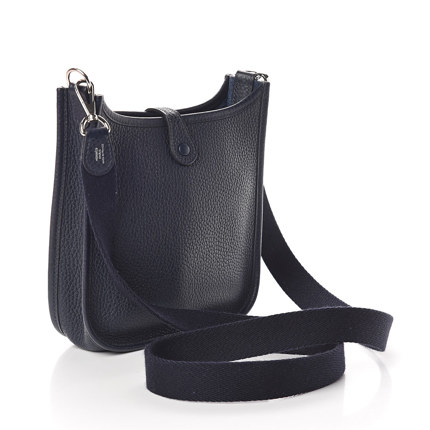Hermes Taurillon Clemence Amazone Evelyne TPM Bleu Nuit Bleu Indigo 3 of 10