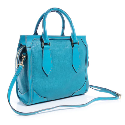 Burberry Pebbled Calfskin Small Honeywood Tote Kingfisher 3 of 9