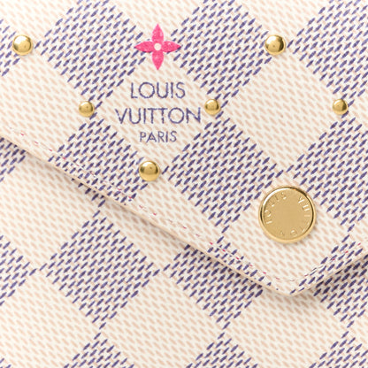Louis Vuitton Damier Azur Studded Victorine Wallet 9 of 9