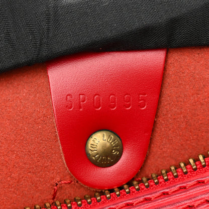 Louis Vuitton Epi Speedy 25 Castillan Red 7 of 10