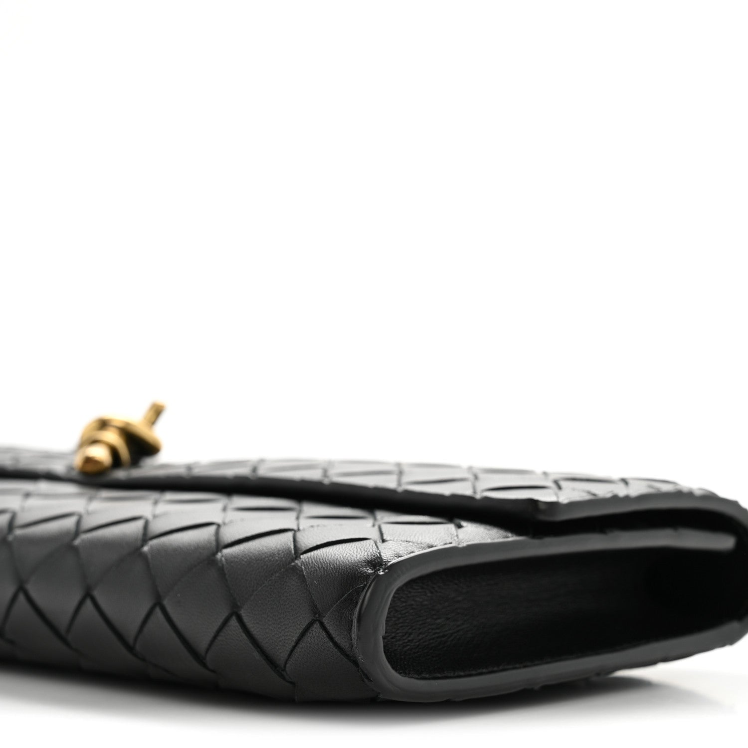 Bottega Veneta Nappa Intrecciato Long Andiamo Top Handle Clutch Black 8 of 8