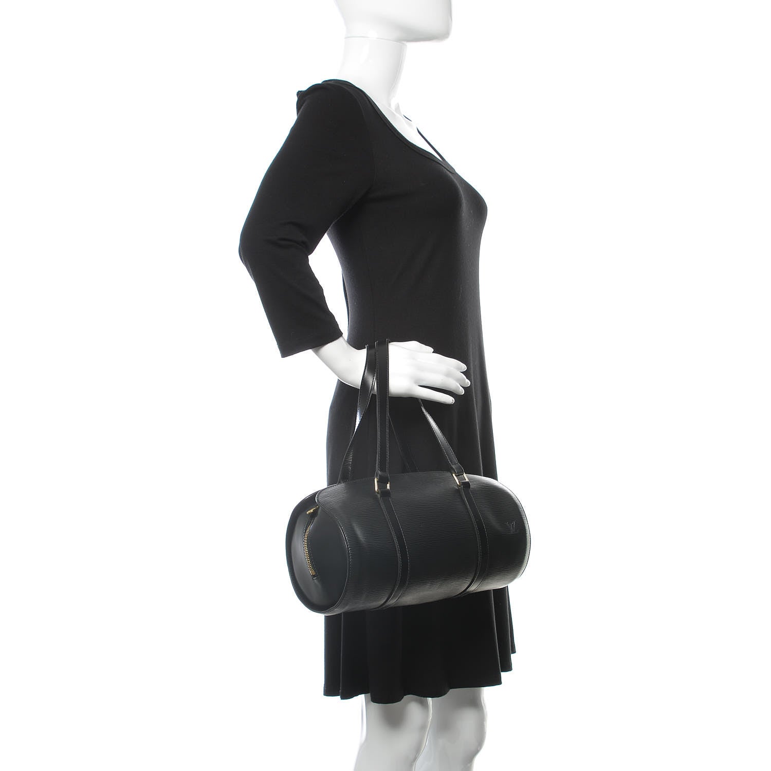 Louis Vuitton Epi Soufflot Black 2 of 9