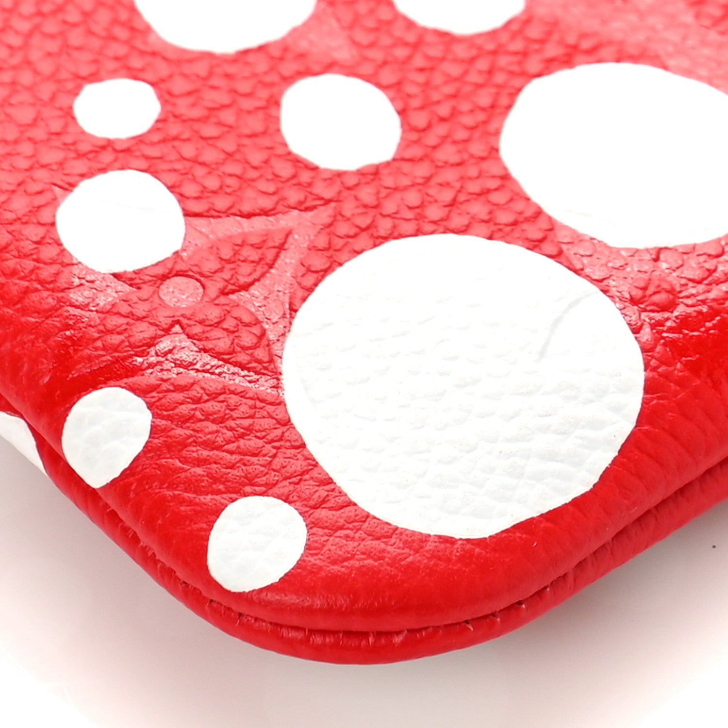Louis Vuitton LV X YK Empreinte Infinity Dots Key Pouch Red White 7 of 9