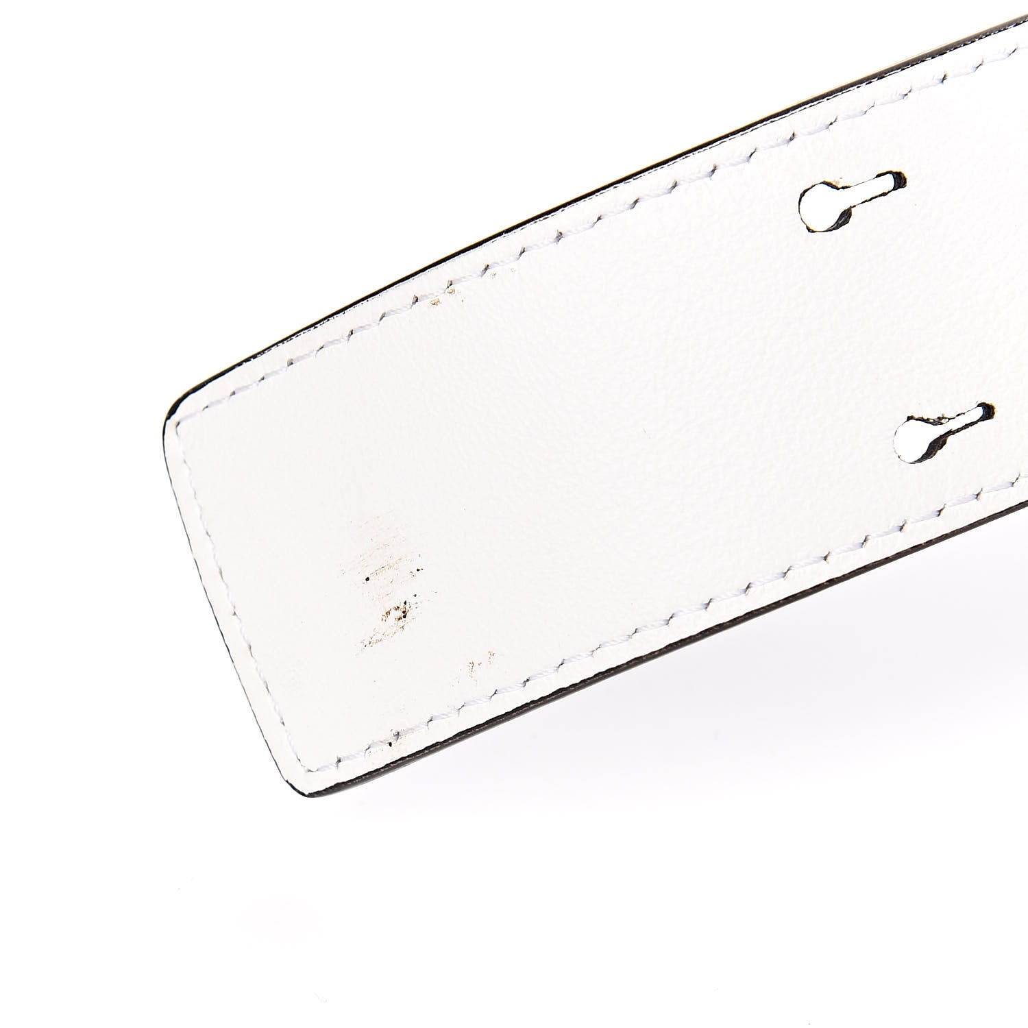 Chloe Calfskin Crocodile Embossed Small C Double Carry Brilliant White 11 of 12