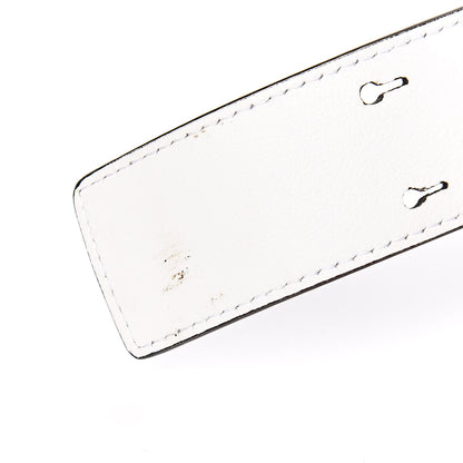 Chloe Calfskin Crocodile Embossed Small C Double Carry Brilliant White 11 of 12