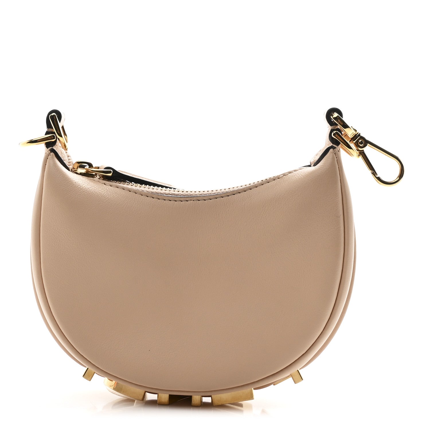 Fendi Vitello Grace Matte Nano Fendigraphy Hobo Charm Light Rose 1 of 8