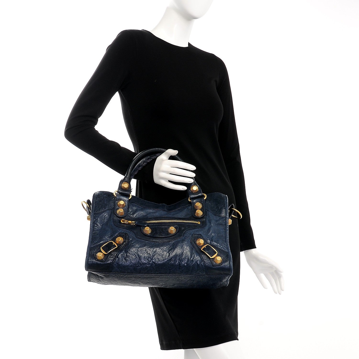 Balenciaga Agneau Giant 21 Gold Hardware City Marine 3 of 9