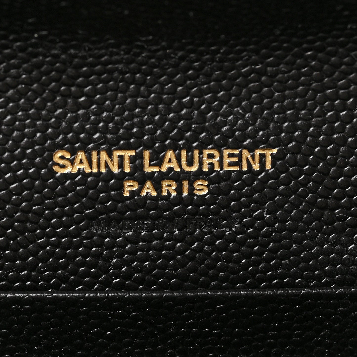 Grain De Poudre Matelasse Chevron Small Monogram Envelope Wallet Black