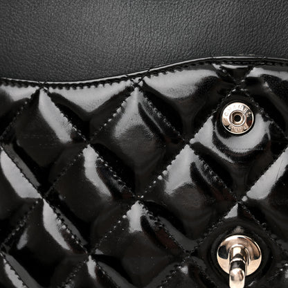 Chanel Patent Quilted Jumbo Double Flap Black 13 of 18
